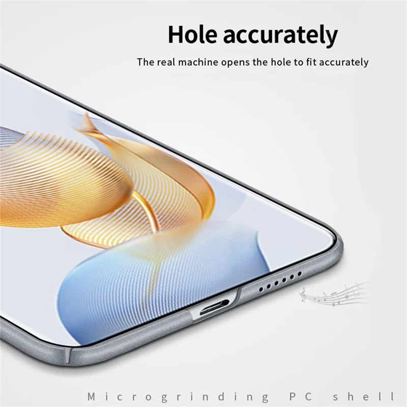 MOFI Shield Matte Series PC Phone Case for Honor 90 , Fingerprint-free Frosted Phone Cover - Black