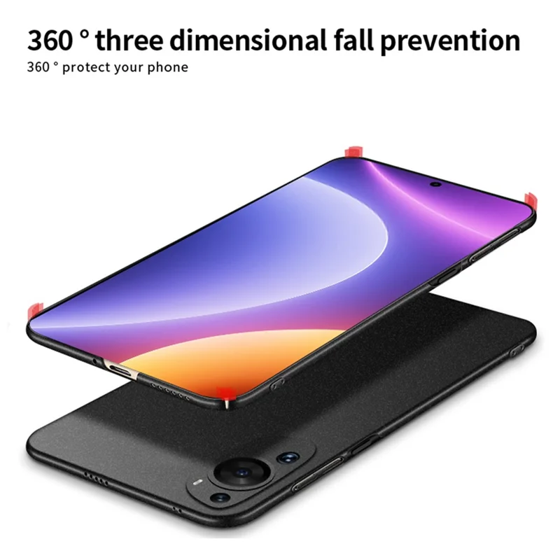 Матовый чехол MOFI Shield для Xiaomi Redmi Note 12 Turbo / Poco F5 5G, противоударный чехол с пластиковой задней крышкой - черный
