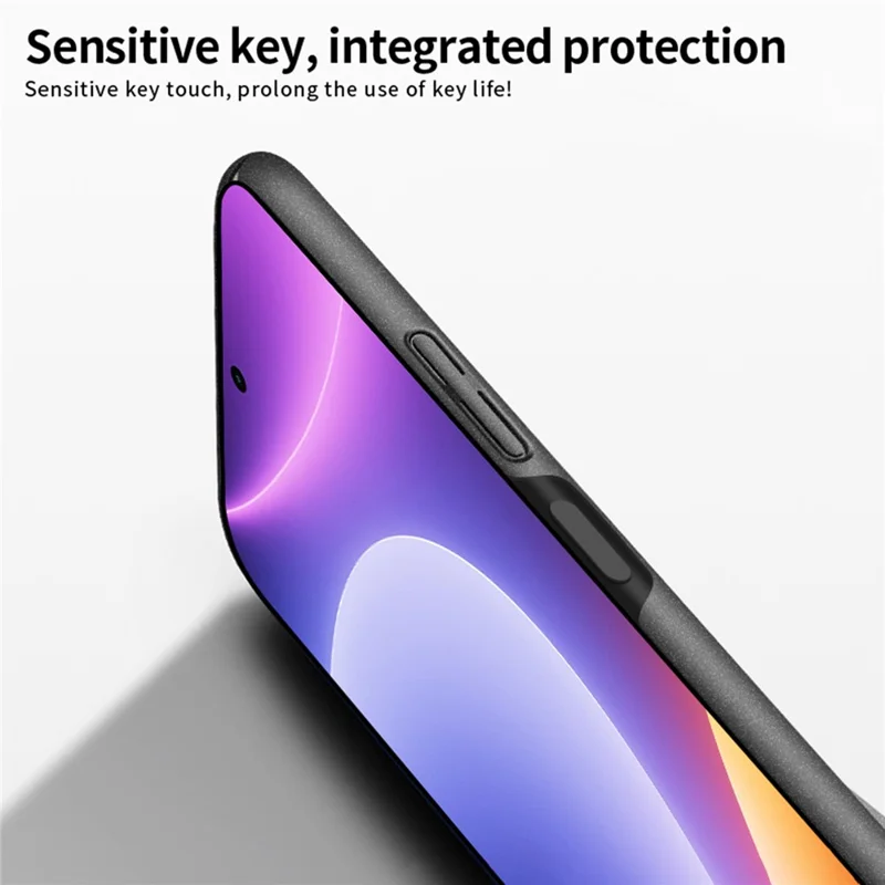 MOFI Shield Matte Series For Xiaomi Redmi Note 12 Turbo / Poco F5 5G Anti-drop Phone Case Frosted PC Back Cover - Blue