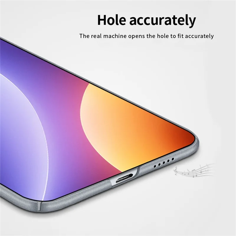 MOFI Shield Matte Series For Xiaomi Redmi Note 12 Turbo / Poco F5 5G Anti-drop Phone Case Frosted PC Back Cover - Blue