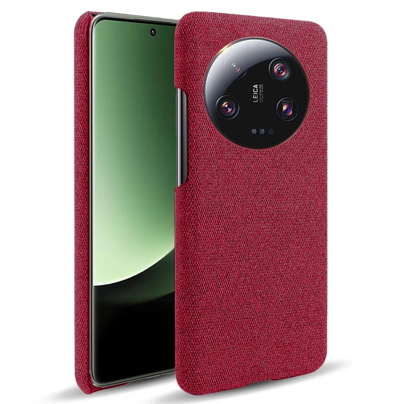 Antywłamaniowa obudowa na telefon Xiaomi 13 Ultra, ochronna obudowa z tkaniny + twardego PC – czerwona