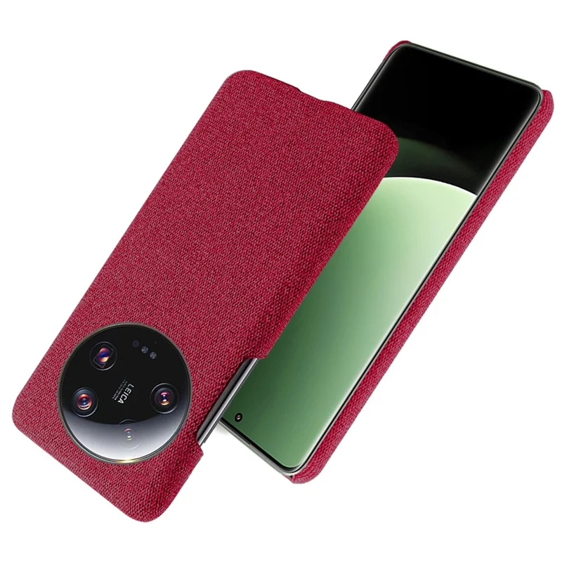 Antywłamaniowa obudowa na telefon Xiaomi 13 Ultra, ochronna obudowa z tkaniny + twardego PC – czerwona