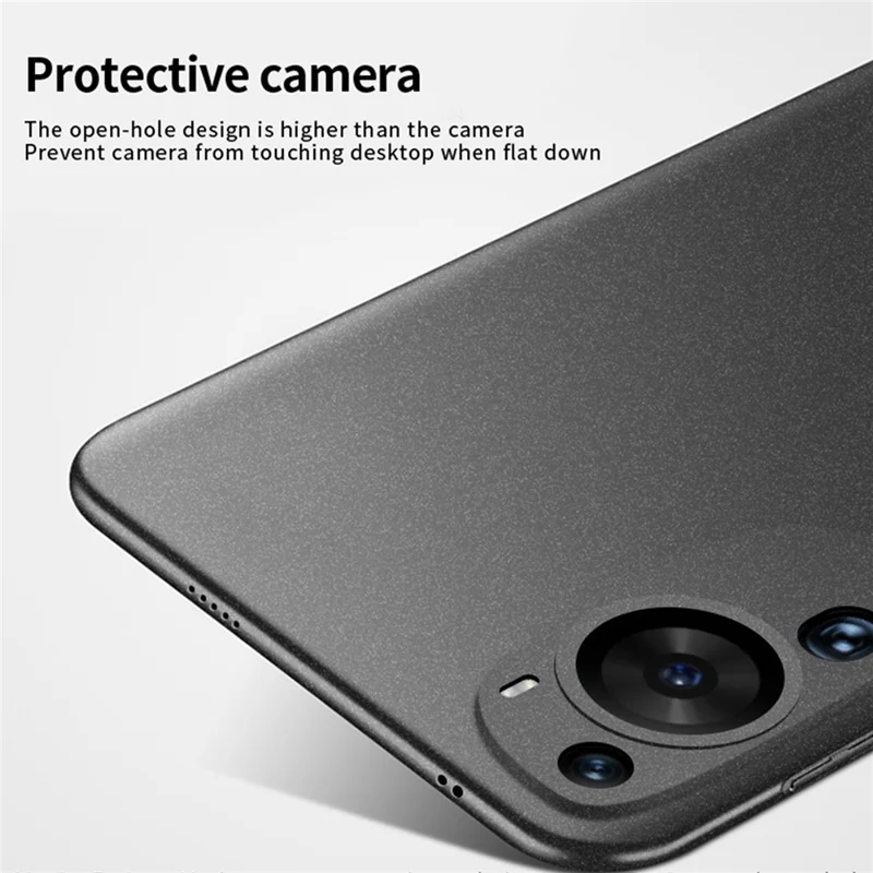 MOFI Shield Matte Series For Huawei P60 Art Frosted PC Back Cover Anti-fingerprint Phone Case - Black