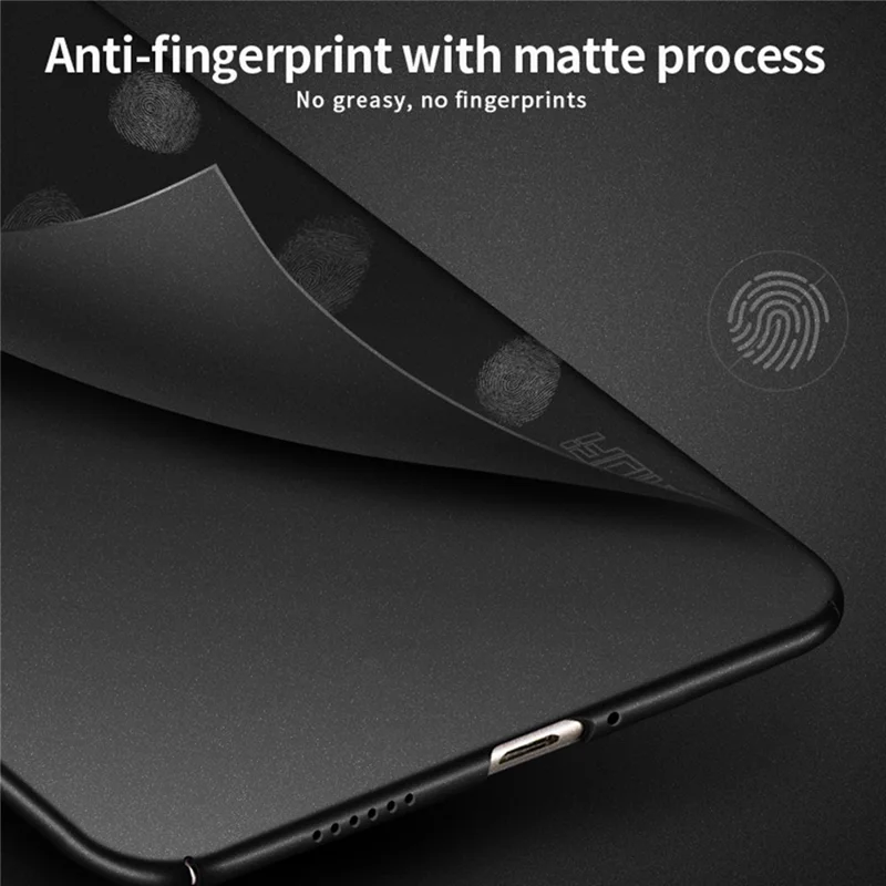 MOFI Shield Matte Series For Huawei P60 Art Frosted PC Back Cover Anti-fingerprint Phone Case - Black