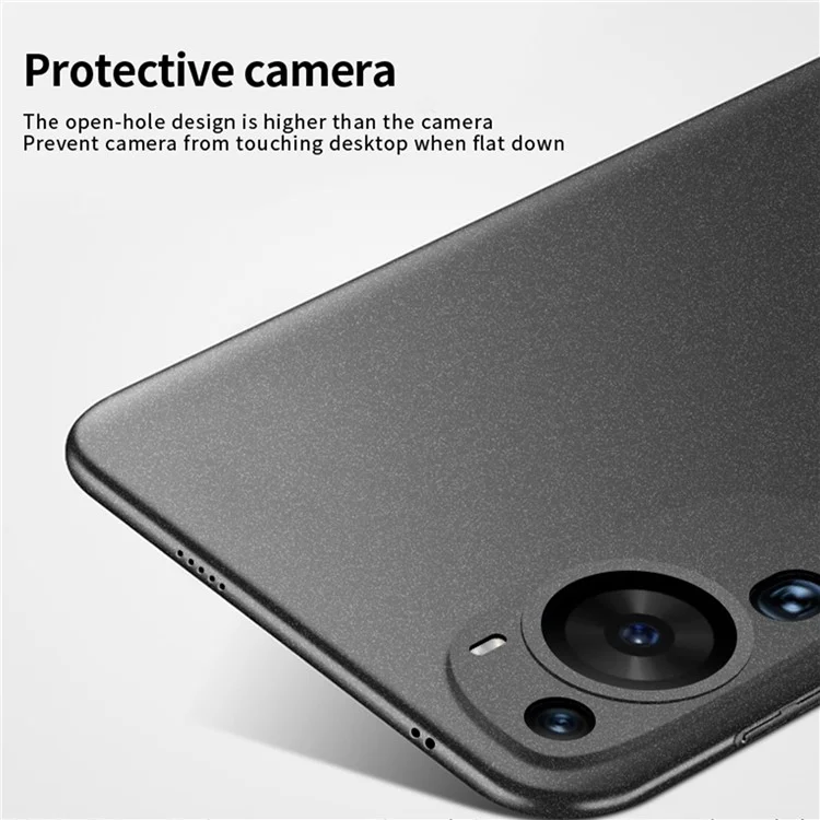 MOFI Shield Matte Series For Huawei P60 Art Frosted PC Back Cover Anti-fingerprint Phone Case - Grey