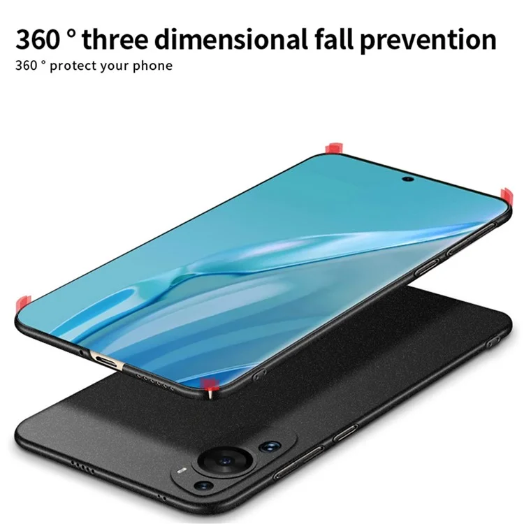 MOFI Shield Matte Series For Huawei P60 Art Frosted PC Back Cover Anti-fingerprint Phone Case - Grey