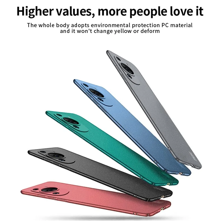 MOFI Shield Matte Series For Huawei P60 Art Frosted PC Back Cover Anti-fingerprint Phone Case - Grey