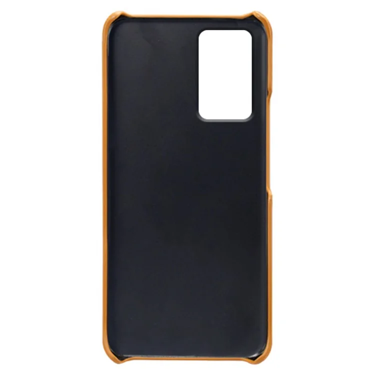Per Xiaomi Redmi Note 12S 4G Custodia Protettiva per Telefono Slot per Schede Dual PU Rivestito in Pelle Rigida PC Cover - Arancione
