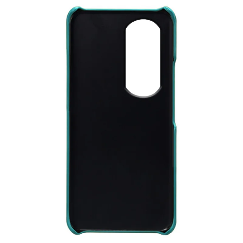For Honor 90 Pro Dual Card Slots PU Leather Coated PC Case Anti-scratch Phone Cover - Green