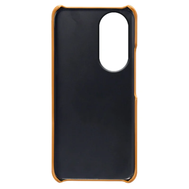 Custodia per telefono con doppio vano porta-carte per Honor 90, cover per smartphone rivestita in pelle PU - Arancione