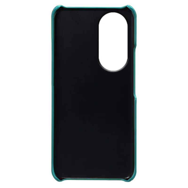 Phone Case with Dual Card Slots for Honor 90 , PU Leather Coated PC Smartphone Cover - Green