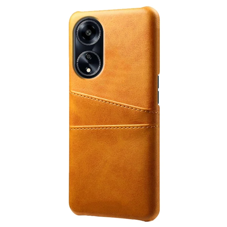 Für Oppo A1 5G / A98 5G / F23 5G Doppel-Kartensteckplätze Handyhülle PU-Leder beschichteter PC Schutzhülle - Orange