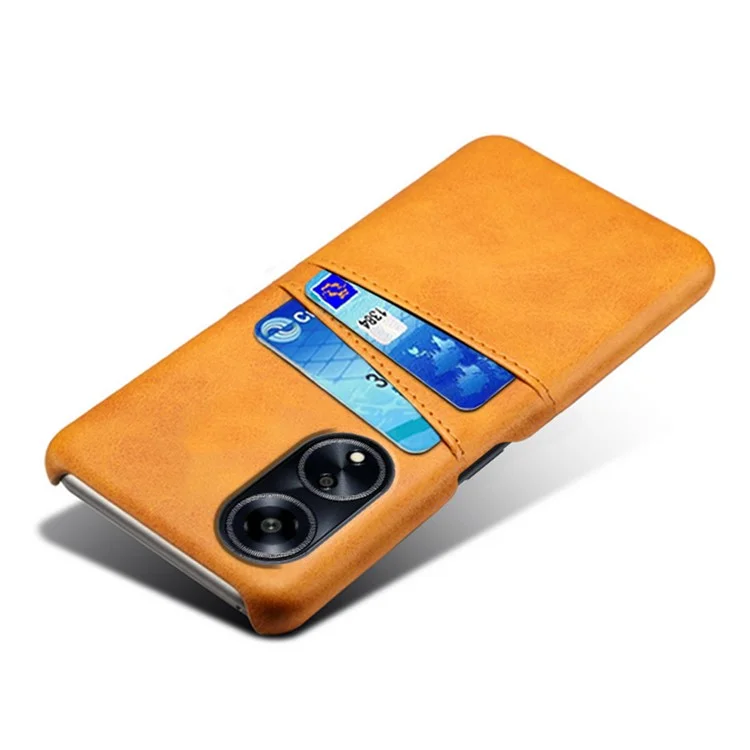 Für Oppo A1 5G / A98 5G / F23 5G Doppel-Kartensteckplätze Handyhülle PU-Leder beschichteter PC Schutzhülle - Orange