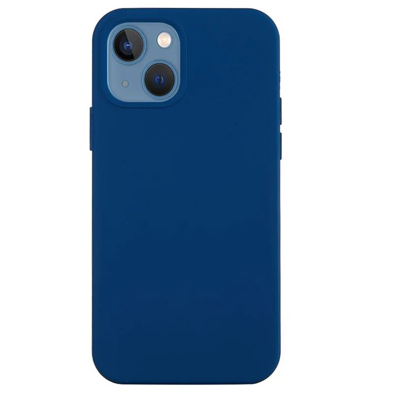 Para iPhone 15 Flexible Líquido de Silicona Funda de teléfono Suave Revestimiento Antideslizante - Azul