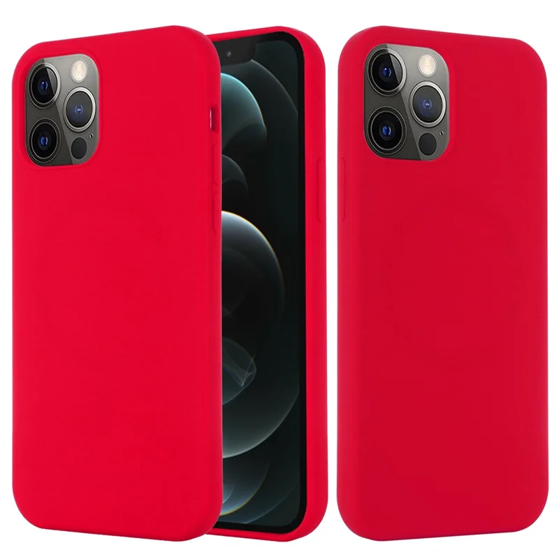 For iPhone 15 Pro Compatible with MagSafe Wireless Charging Phone Case Soft Anti-scratch Silicone Cover - Red