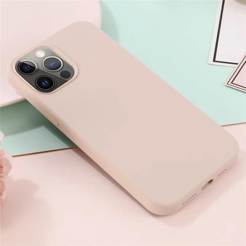 For iPhone 15 Pro Compatible with MagSafe Wireless Charging Phone Case Soft Anti-scratch Silicone Cover - Pink