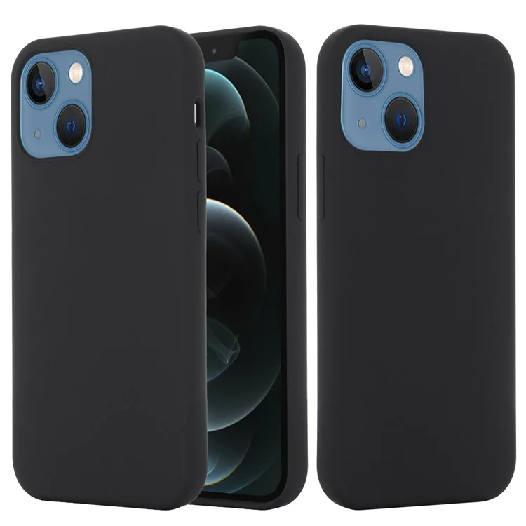 For iPhone 15 Plus Anti-Drop Phone Case Soft Silicone Phone Cover Compatible with MagSafe Wireless Charging - Black