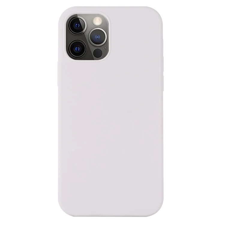 For iPhone 15 Pro Max Slim Phone Case Soft Silicone Phone Shell Compatible with MagSafe Wireless Charging - White