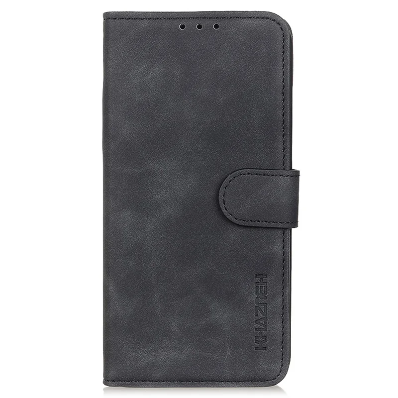 KHAZNEH For OnePlus Nord 3 5G / Ace 2V Retro Phone Stand Case PU Leather Drop-proof Wallet Cover - Black