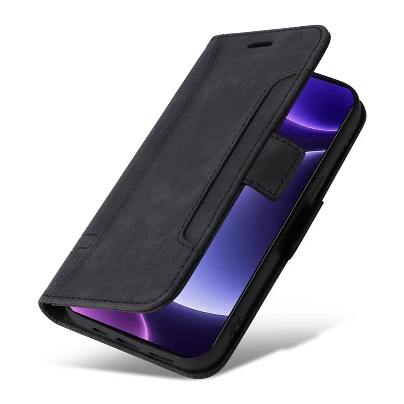 BETOPNICE 001 For Xiaomi Redmi Note 12 Turbo / Poco F5 5G PU Leather Wallet Cover Anti-Scratch Protective Phone Case - Black