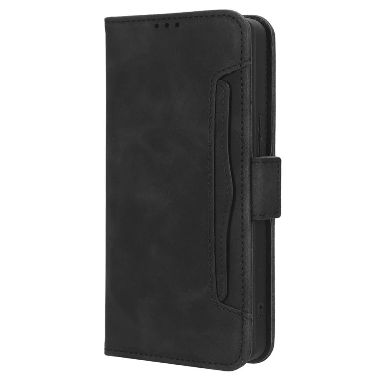 Custodia in pelle per TECNO Camon 20 Pro 5G CK8n, custodia protettiva con supporto a portafoglio e più slot per schede - Nero
