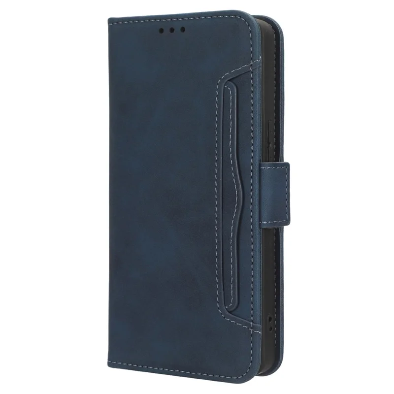 Leather Phone Case for TECNO Camon 20 Pro 5G CK8n, Wallet Stand Protective Cover with Multiple Card Slots - Blue