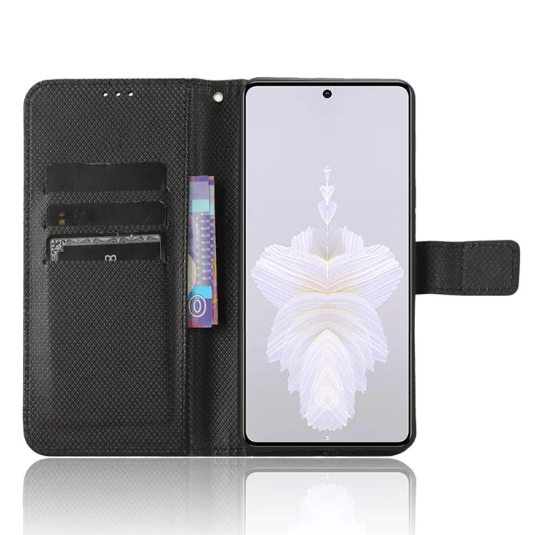 Pour TECNO Camon 20 Pro 5G CK8n Étui Portefeuille en Cuir PU avec Support - Noir