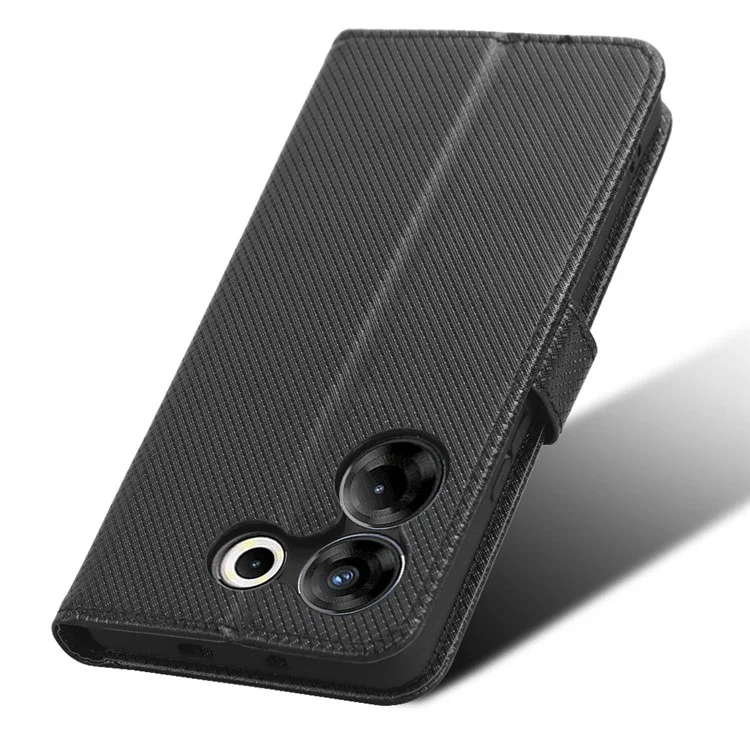 Pour TECNO Camon 20 Pro 5G CK8n Étui Portefeuille en Cuir PU avec Support - Noir