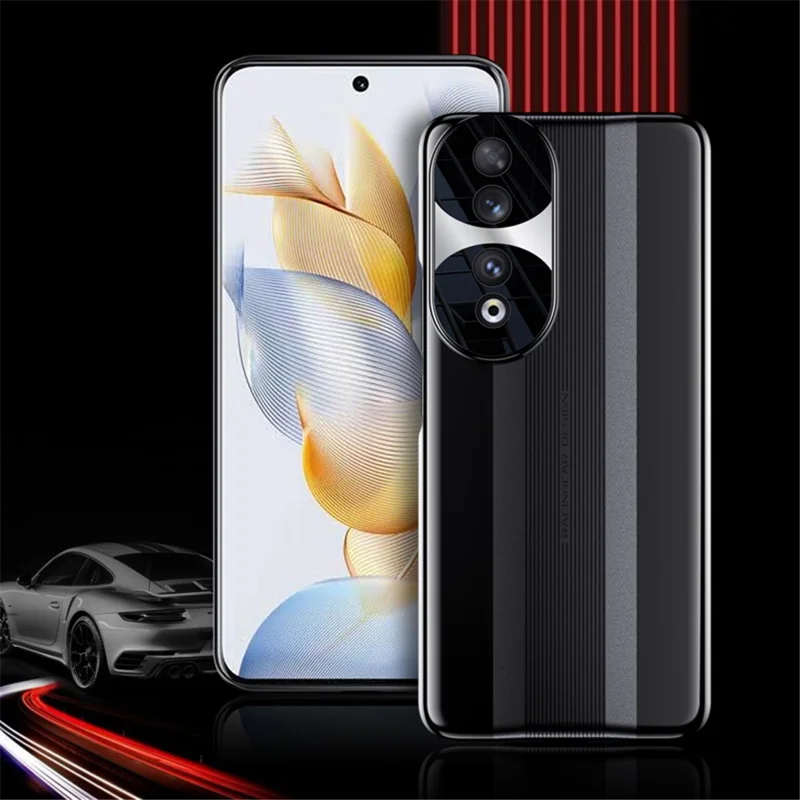 Coque de téléphone For Honor 90 Electroplated Hard PC Full Camera Protection Anti-Scratch Back Cover - Noir