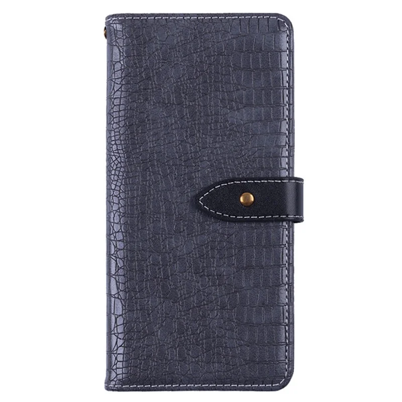 IDEWEI For Doogee X98 Crocodile Texture Stand PU Leather Wallet Phone Cover Phone Shell - Grey