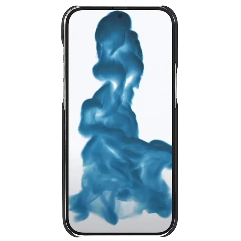 Para iPhone 15 Pro Max Capa de telefone celular revestida de borracha Capa de telefone protetora resistente a arranhões de PC - Preto