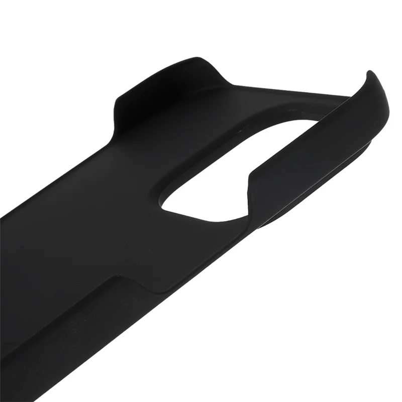 Para iPhone 15 Pro Max Capa de telefone celular revestida de borracha Capa de telefone protetora resistente a arranhões de PC - Preto