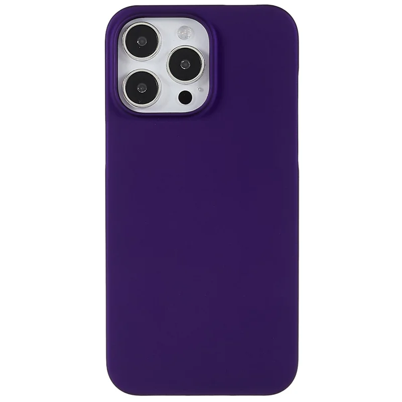 For iPhone 15 Pro Max Rubberized Cell Phone Case Scratch-resistant PC Protective Phone Cover - Purple