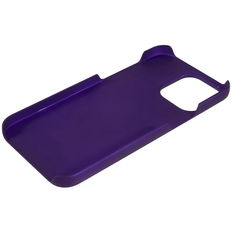 For iPhone 15 Pro Max Rubberized Cell Phone Case Scratch-resistant PC Protective Phone Cover - Purple
