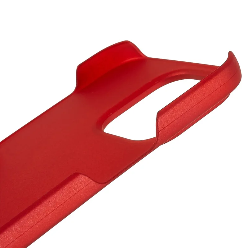 For iPhone 15 Pro Max Rubberized Cell Phone Case Scratch-resistant PC Protective Phone Cover - Red