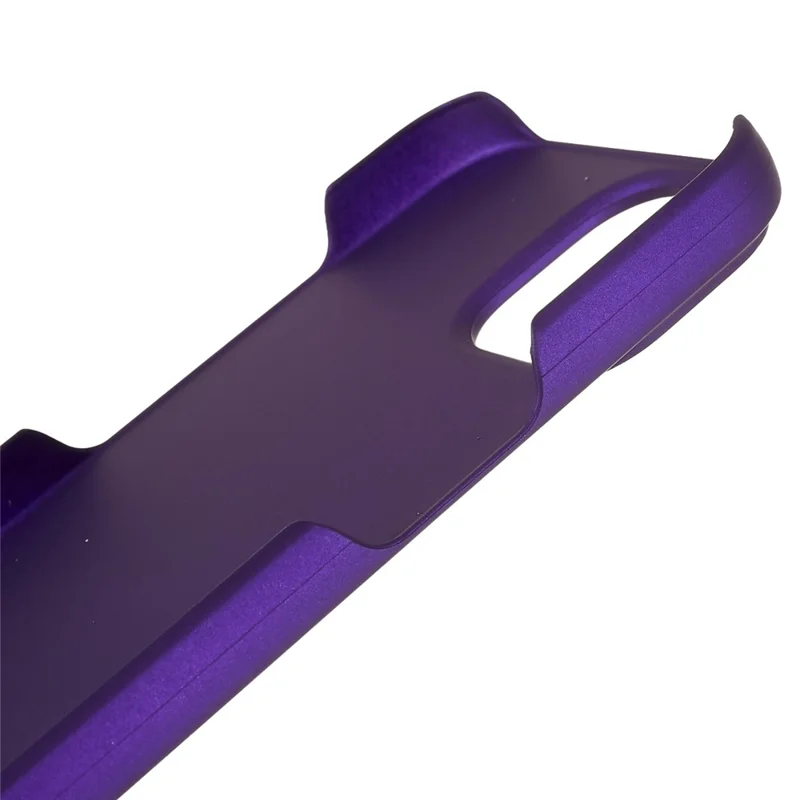 Gummiertes Handyhülle für iPhone 15, kratzfeste PC-Schutzhülle - Lila