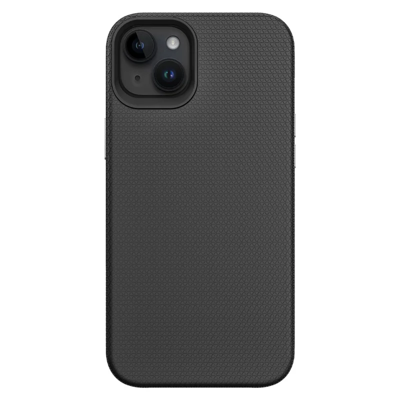 Étui de protection pour iPhone 15 avec anti-chute aux quatre coins, coque de protection en TPU+PC - Noir