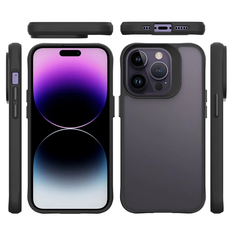 Combat X Mode Series for iPhone 15 Pro Four Corner Anti-drop Cover TPU + PC Cell Phone Case - Black