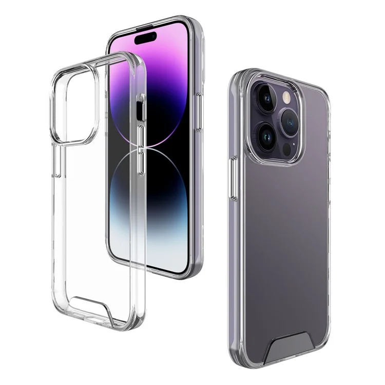 Космическая серия для iPhone 15 Pro Max Anti-yellowing Clear TPU+PC Phone Case Military Grade Drop-proof Cover
