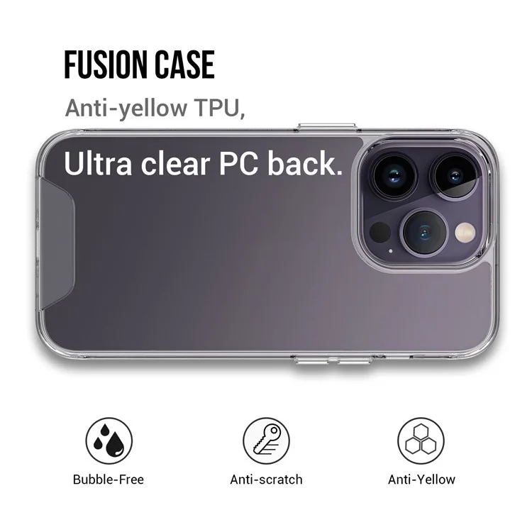 Космическая серия для iPhone 15 Pro Max Anti-yellowing Clear TPU+PC Phone Case Military Grade Drop-proof Cover