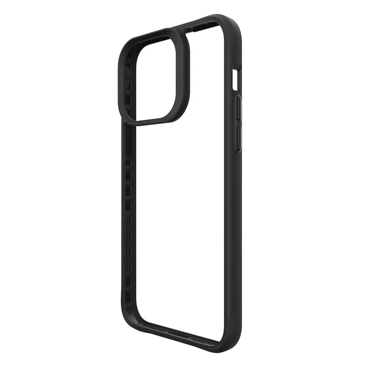 Combat X Mode Series for iPhone 15 Pro Max Four Corner Anti-drop Case TPU + PC Anti-scratch Phone Cover - Black