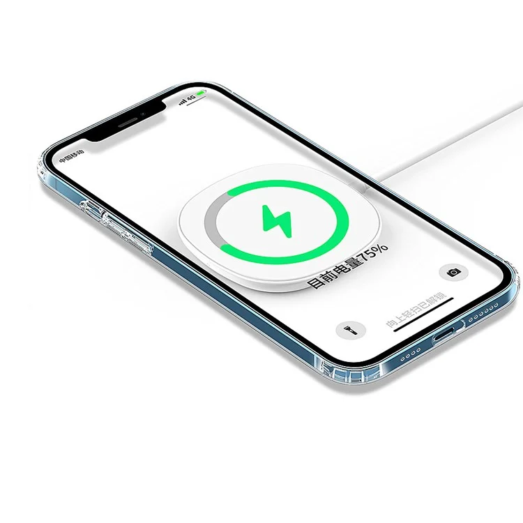 Phone Case Cover for iPhone 15 Pro , Compatible with MagSafe Magnetic Ring HD Clear Acrylic+TPU Phone Shell