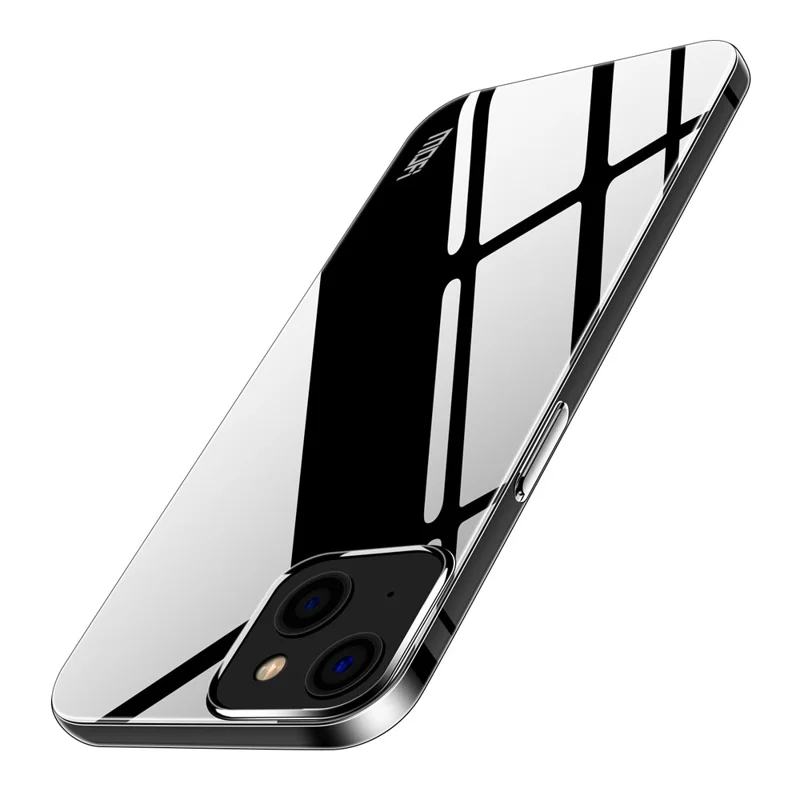 Custodia telefonica flessibile in TPU trasparente MOFI per iPhone 15 Plus, Cover posteriore antigraffio per telefono