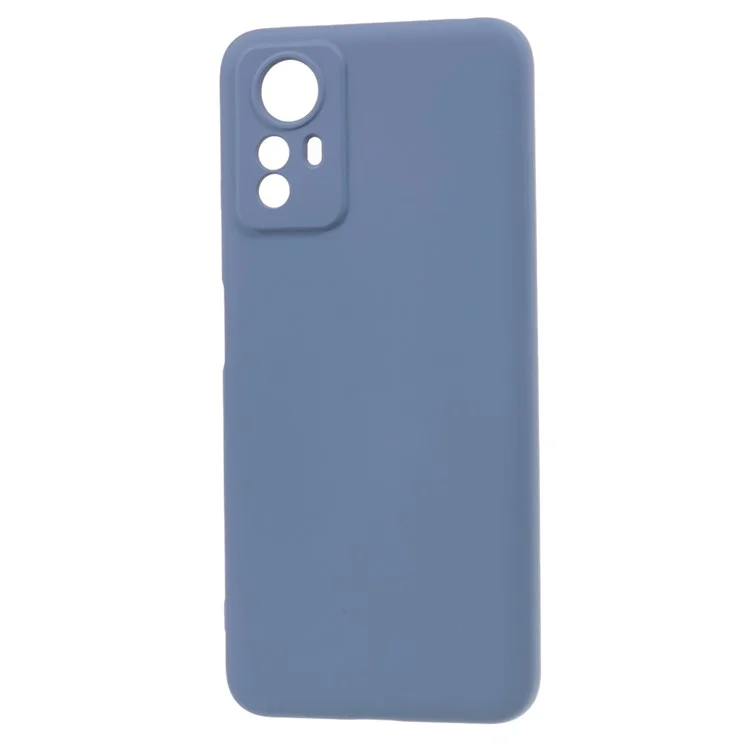 Für Xiaomi Redmi Note 12S 4G Candy Color Rubberized TPU Case Anti-Scratch Fiber Lining Phone Cover - Lavender Grey