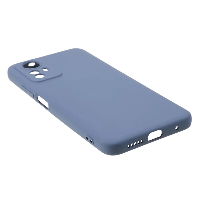 Für Xiaomi Redmi Note 12S 4G Candy Color Rubberized TPU Case Anti-Scratch Fiber Lining Phone Cover - Lavender Grey