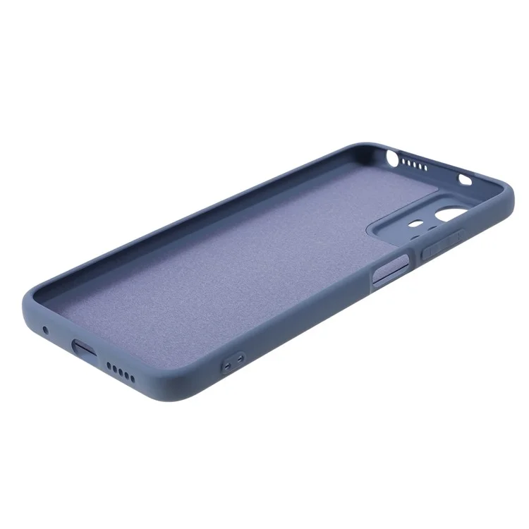 Für Xiaomi Redmi Note 12S 4G Candy Color Rubberized TPU Case Anti-Scratch Fiber Lining Phone Cover - Lavender Grey