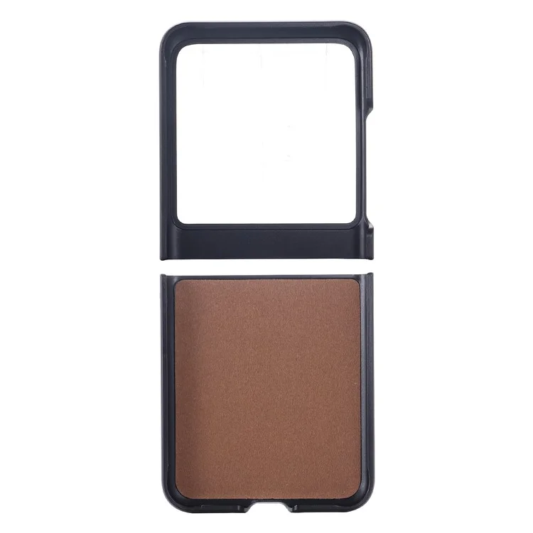 Para Motorola Razr 40 Ultra 5G Vintage Phone Case Funda de PC Dura Recubierta de Cuero PU - Azul