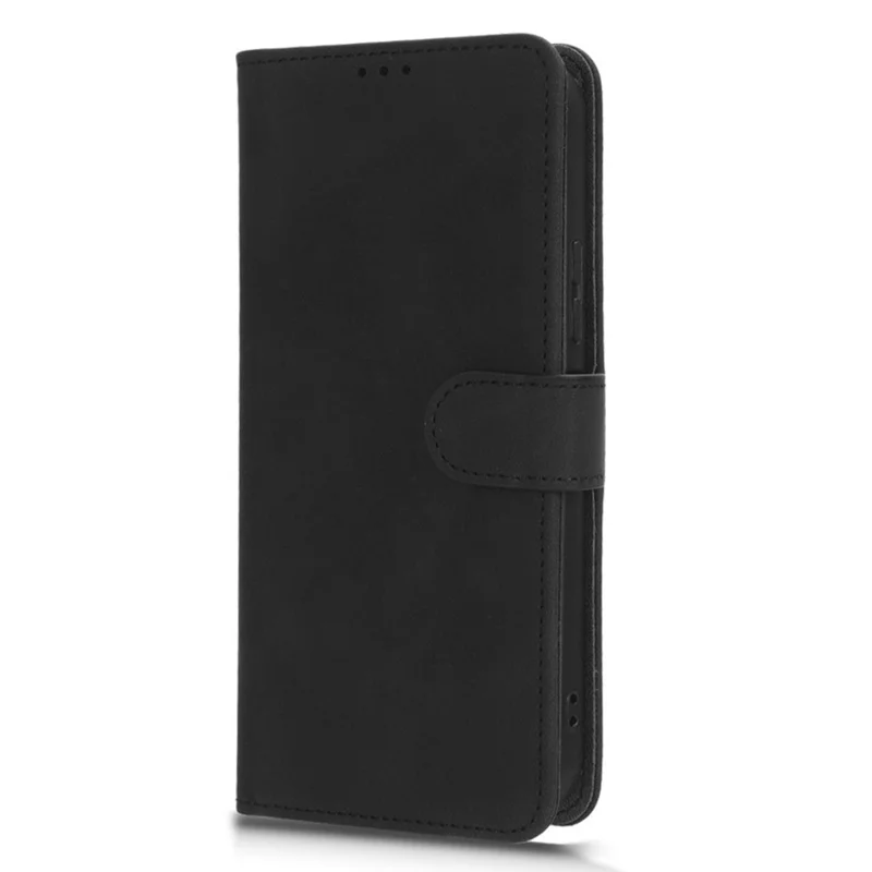 Voor Nokia XR21 Anti-val PU Leren Portemonnee Hoesje met Huidgevoel Telefoonhoes met Stand - Zwart