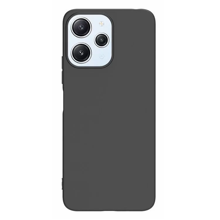 TPU Mobile Phone Cover For Xiaomi Redmi 12 4G , Anti-Scratch Phone Shell Matte Design Phone Case - Black