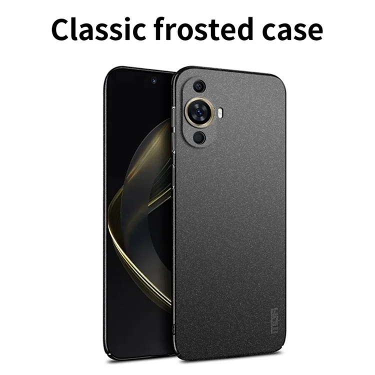 MOFI Shield Matte Series For Huawei nova 11 / nova 12s 4G / nova 12 Lite 4G Hard PC Phone Case Fingerprint-free Frosted Phone Cover - Black